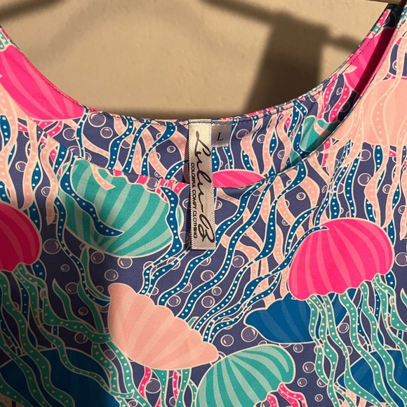 Lulu-B Pink and Blue Patterned Dress - Picture 3 of 5